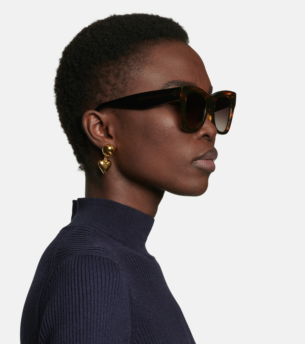 Cat-eye acetate sunglasses