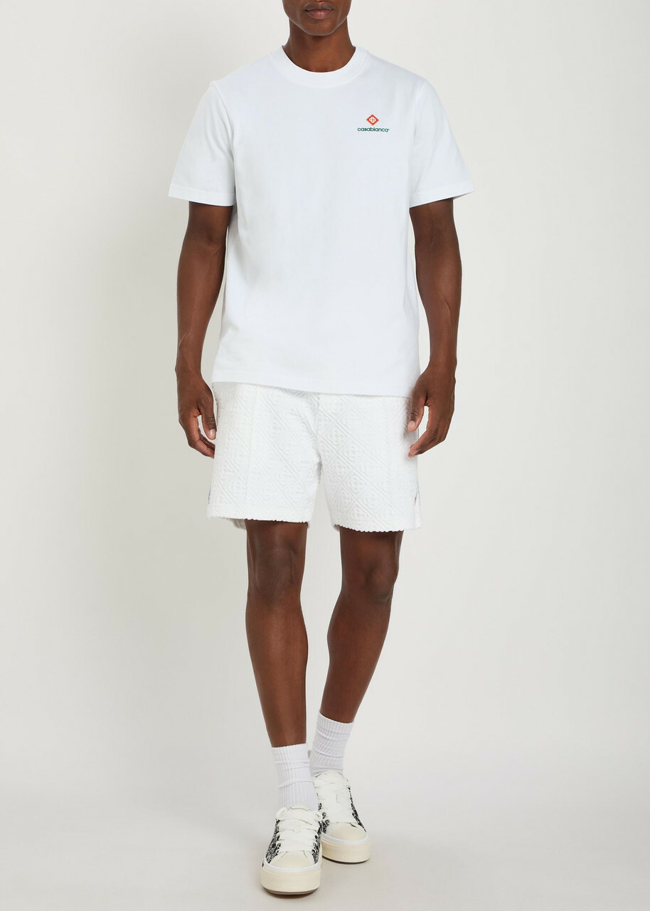 Casablanca Logo-print Cotton T-shirt White