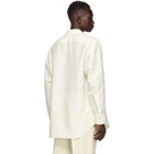 Jil Sander Off-White Wool and Silk Coyote Shirt