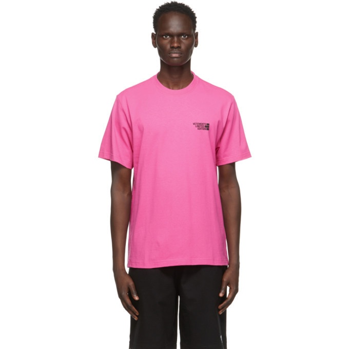 Photo: VETEMENTS Pink Limited Edition Logo T-Shirt