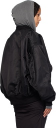 Entire Studios Black Broad Bomber Jacket
