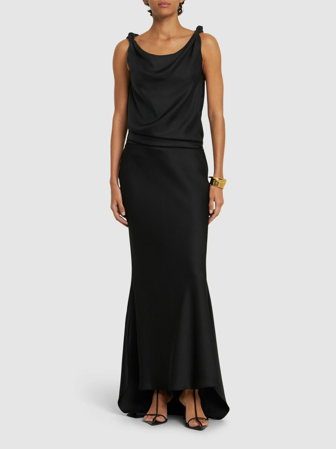 LOULOU STUDIO MALLIBLACK 関税送料込 Loulou Studio Black ribbed silk blend mini dress | TheDoubleF