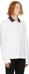 Versace Jeans Couture White Long Sleeve Polo