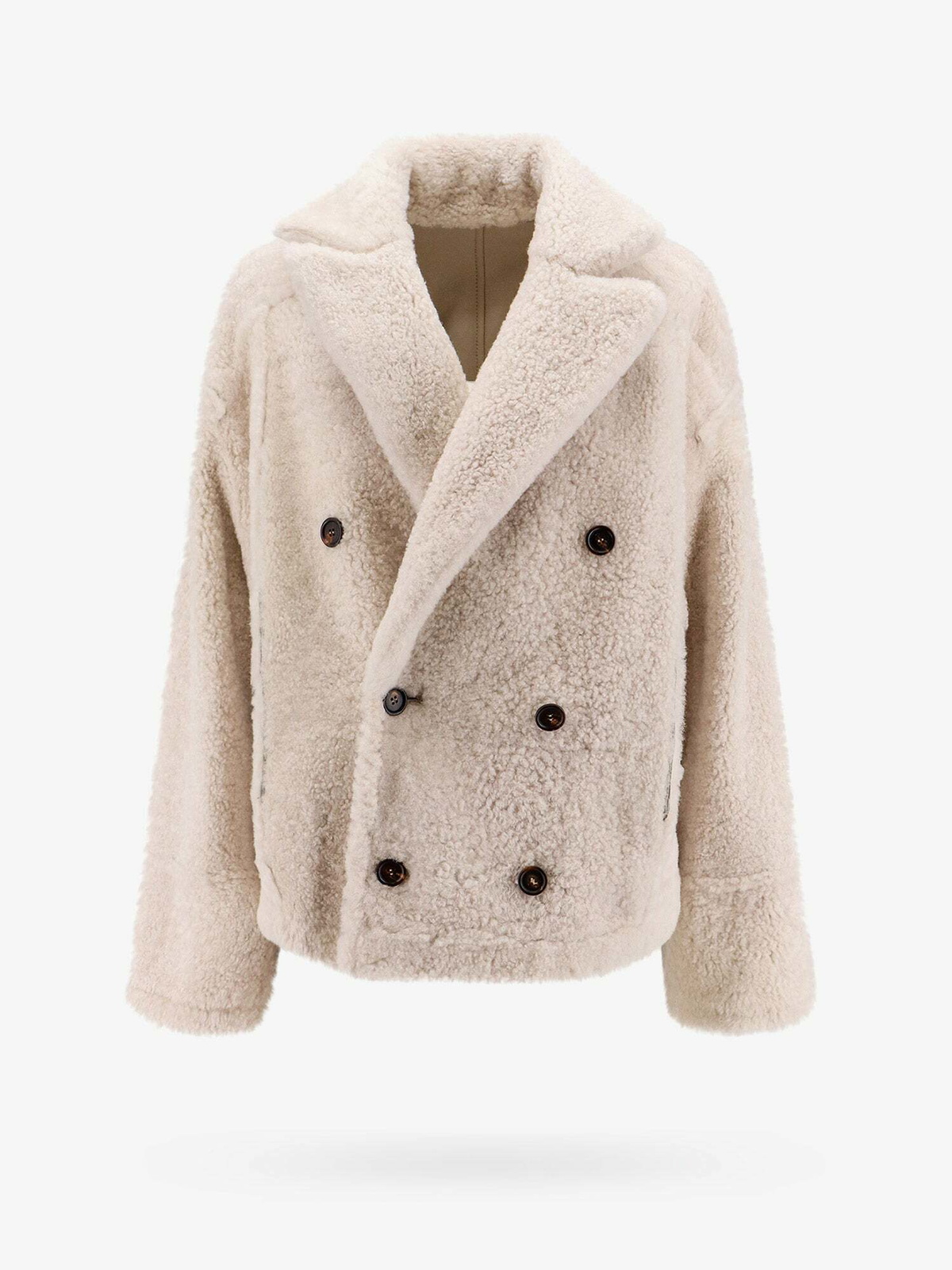 Brunello Cucinelli Jacket Beige Womens Leather Jacket