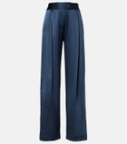 The Sei High-rise silk wide-leg pants