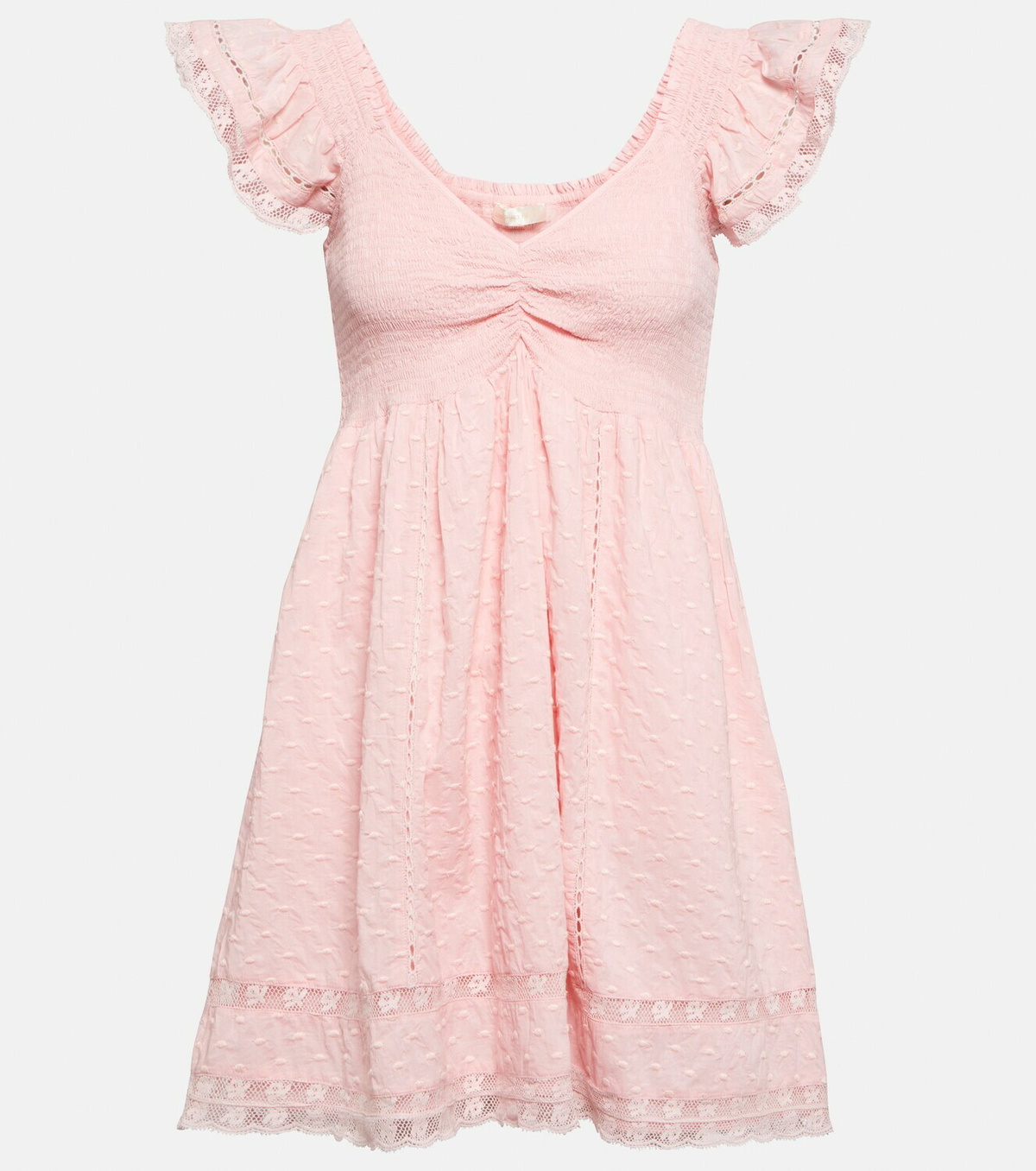 LoveShackFancy Athalia cotton mini dress