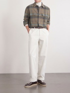 Ralph Lauren Purple label - Checked Wool and Cashmere-Blend Flannel Overshirt - Brown