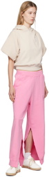 MM6 Maison Margiela Pink Vented Sweatpants