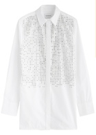 16 Arlington Marley Embellished Cotton-poplin Shirt White
