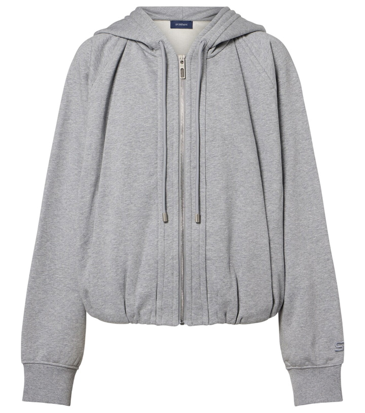 Photo: Sportmax Cotton-blend jersey hoodie