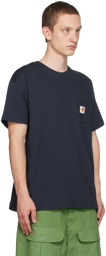 Sky High Farm Workwear Navy Patch T-Shirt