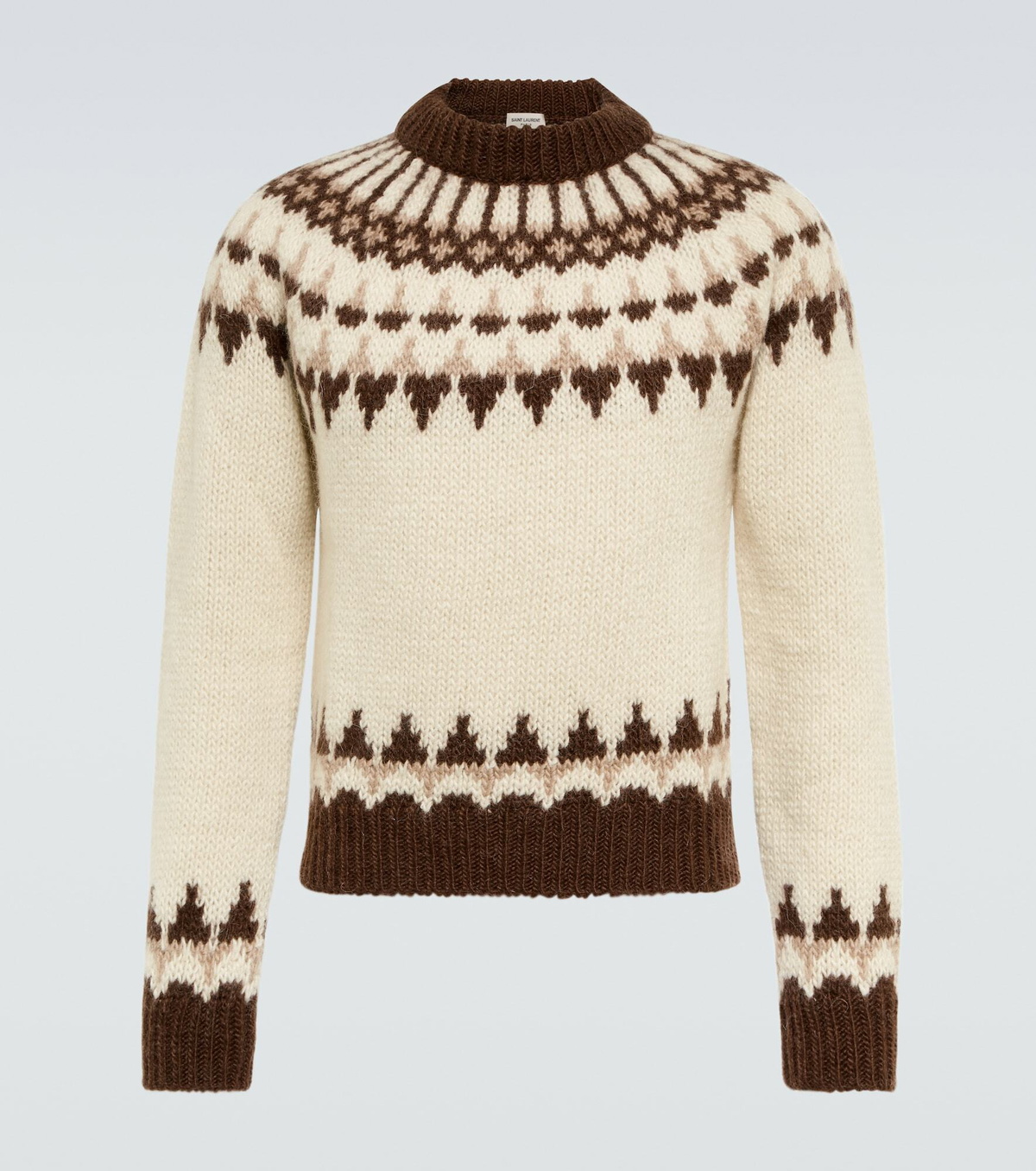 Saint Laurent - Jacquard wool-blend sweater Saint Laurent