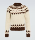 Saint Laurent - Jacquard wool-blend sweater