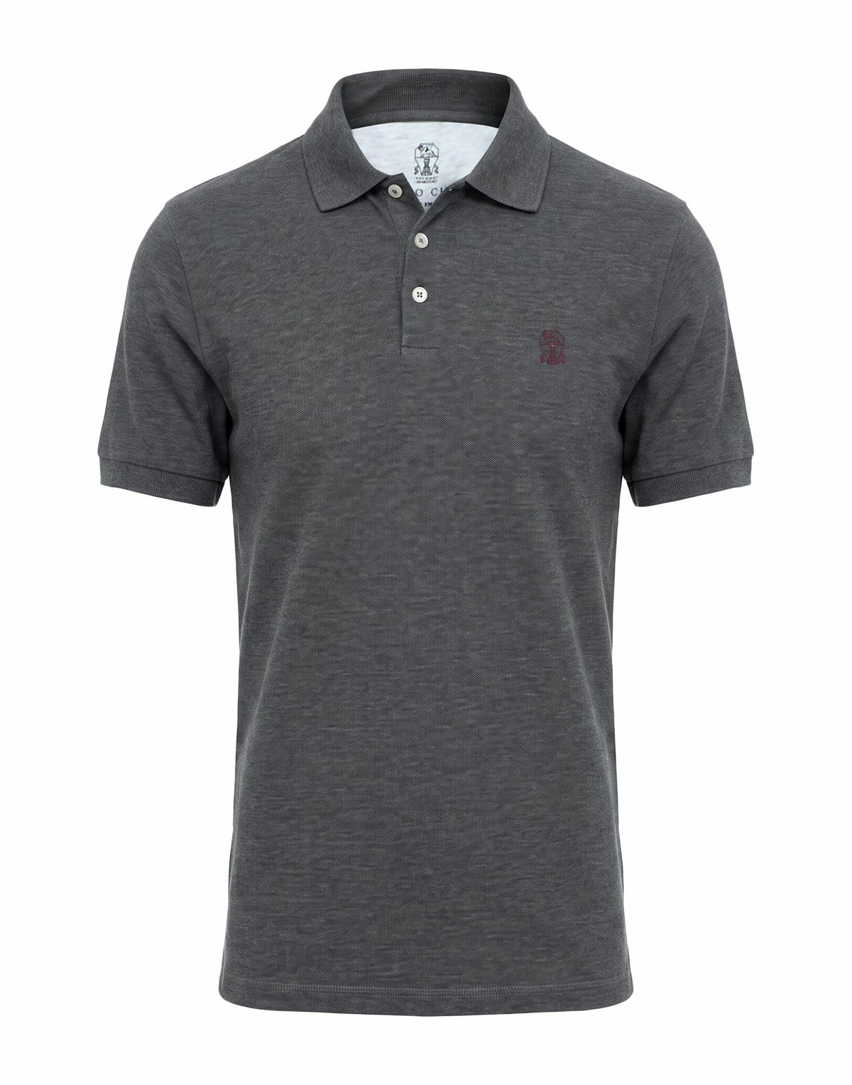 Brunello Cucinelli Mens Polo shirt Charcoal