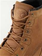 Sorel - Carson™ Storm Fleece-Lined Leather, Canvas and Suede Boots - Brown