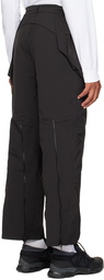 Archival Reinvent Black Zipper Cargo Pants