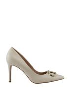 TwinSet Leather Pumps With Oval-t Logo