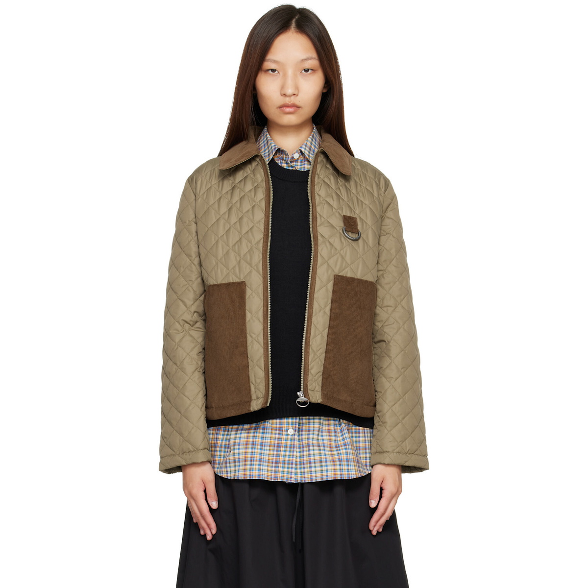 Barbour Khaki Aylesby Quilted Jacket