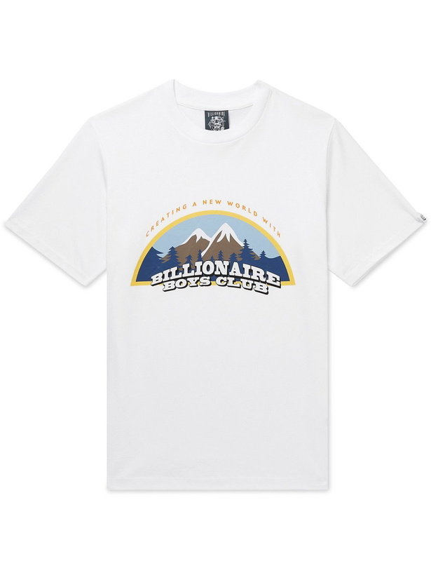 Photo: Billionaire Boys Club - Printed Cotton-Jersey T-Shirt - White