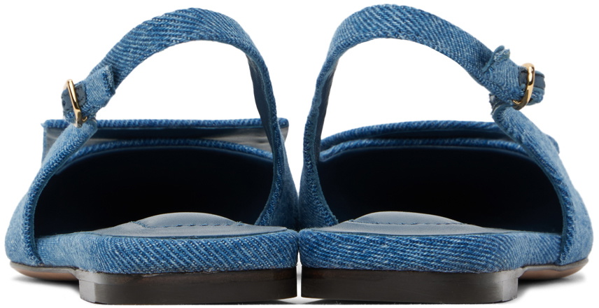 JACQUEMUS Blue 'Les slingbacks Duelo plates' Ballerina Flats