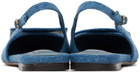 JACQUEMUS Blue 'Les slingbacks Duelo plates' Ballerina Flats