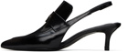 Juun.J Black Slingback Heels