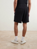 James Perse - Straight-Leg Cotton-Jersey Drawstring Shorts - Black
