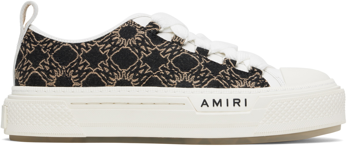 AMIRI White & Black MA Quad Jacquard Court Sneakers Amiri