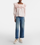 Chloé Nama suede and leather platform sneakers