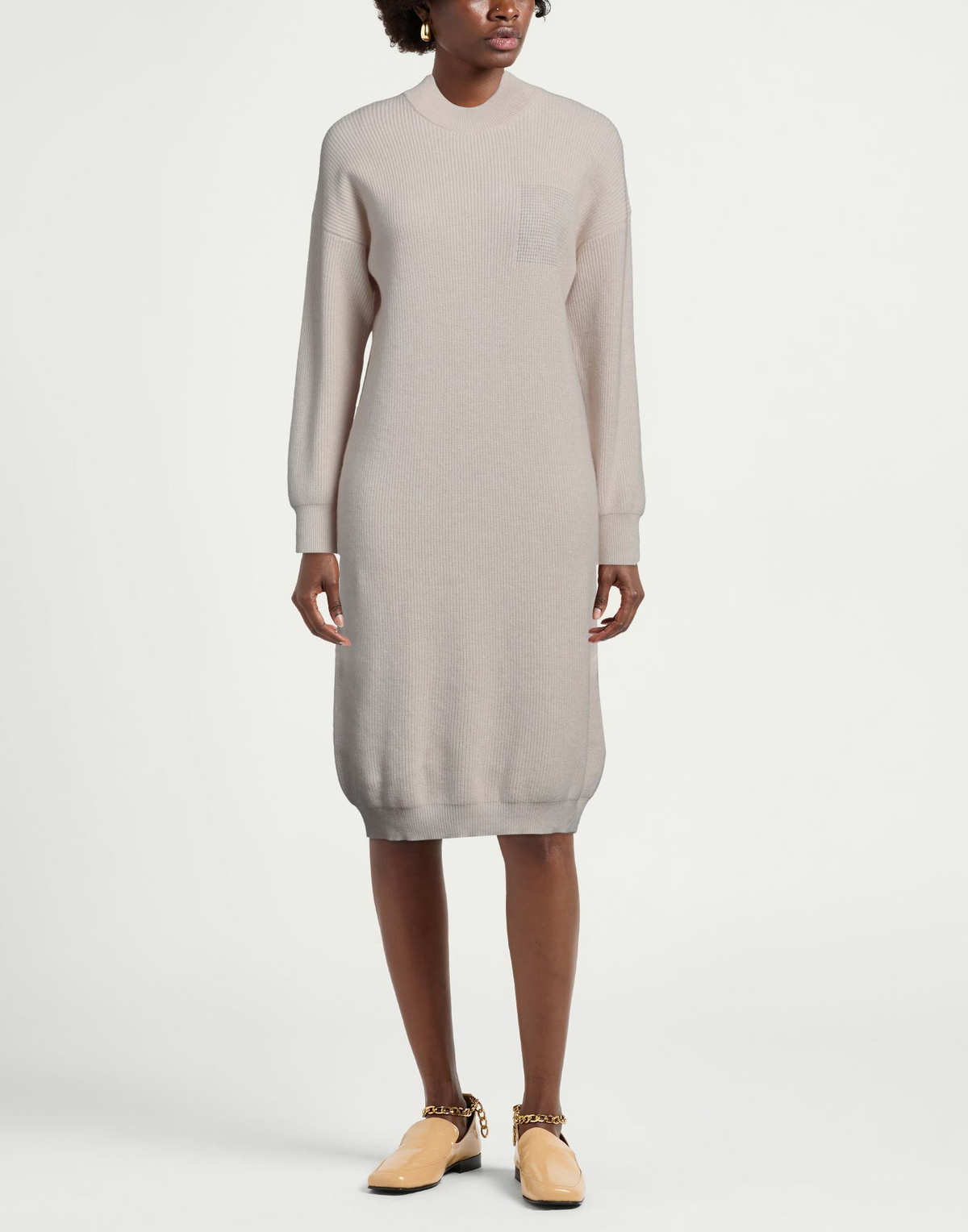 Peserico Womens Midi dress in Beige
