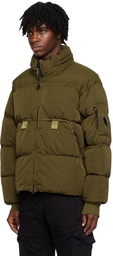 C.P. Company Green Eco-Chrome R Mixed Down Jacket