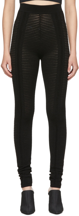 Photo: Balmain Black Viscose Leggings