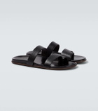 The Row Hugh leather sandals