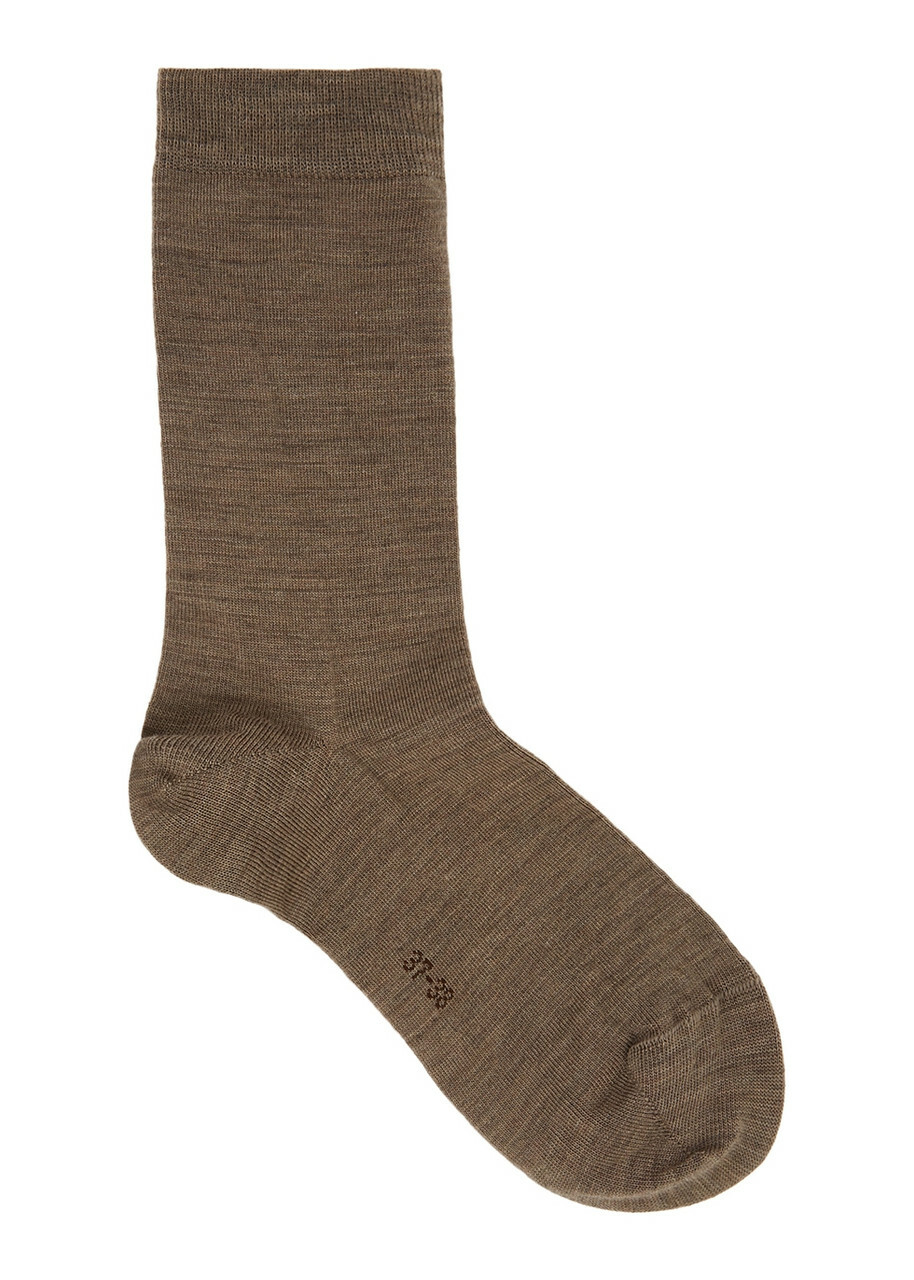 Falke Soft Merino Wool-blend Socks Grey