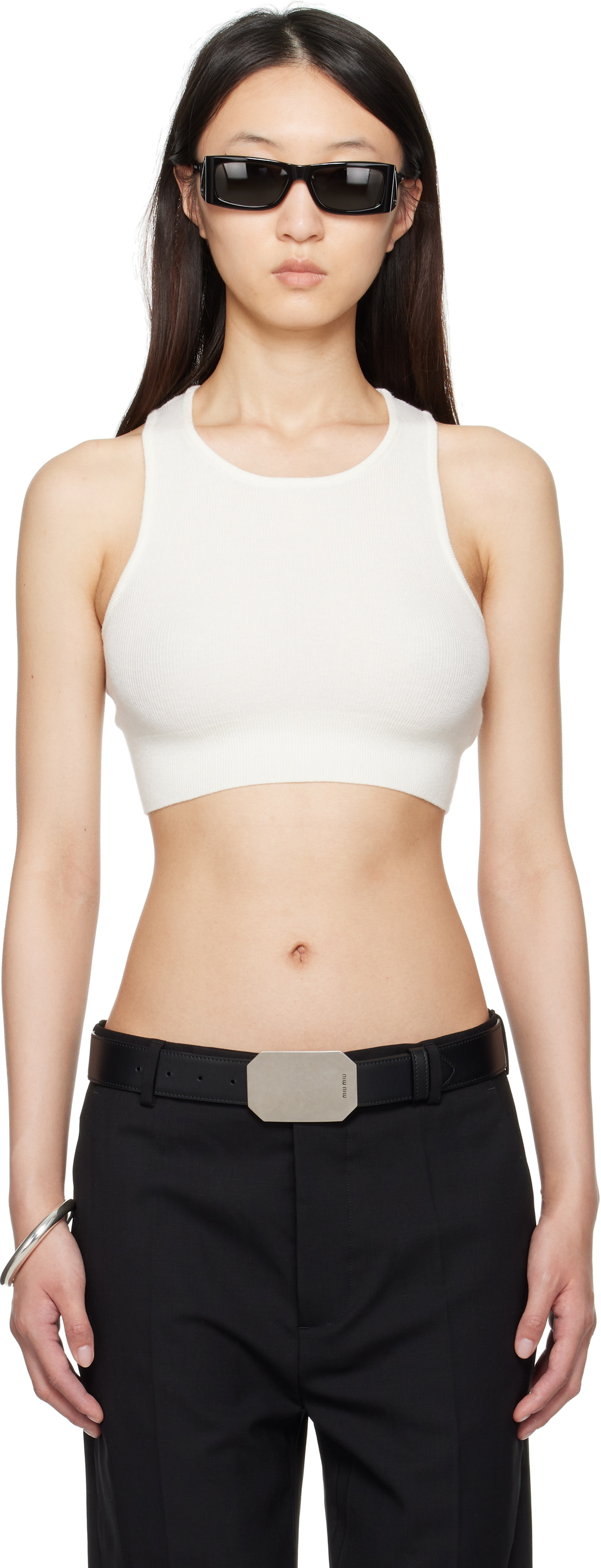 Fear of God ESSENTIALS White Soft Rib Sport Tank Top