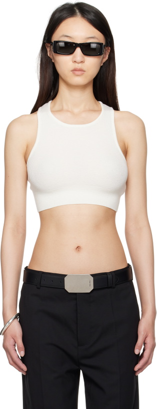 Photo: Fear of God ESSENTIALS White Soft Rib Sport Tank Top
