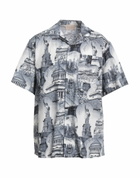 Buscemi Mens Shirt Slate in Blue