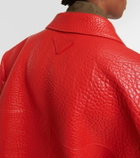Prada Single-breasted leather jacket