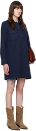 A.P.C. Navy Mia Denim Minidress