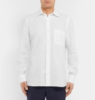 Rubinacci - Slim-Fit Cutaway-Collar Linen Shirt - Men - White