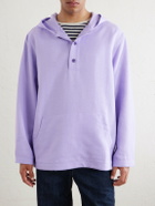 God's True Cashmere - Linen Hooded Jacket - Purple