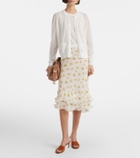 Dorothee Schumacher Airy Daydream floral midi skirt
