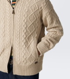 Polo Ralph Lauren Aran-knit wool and alpaca zip-up sweater