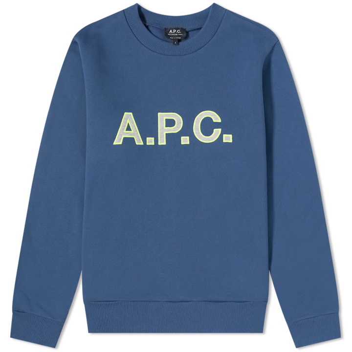 Photo: A.P.C. Hugues Embroidered Logo Sweat
