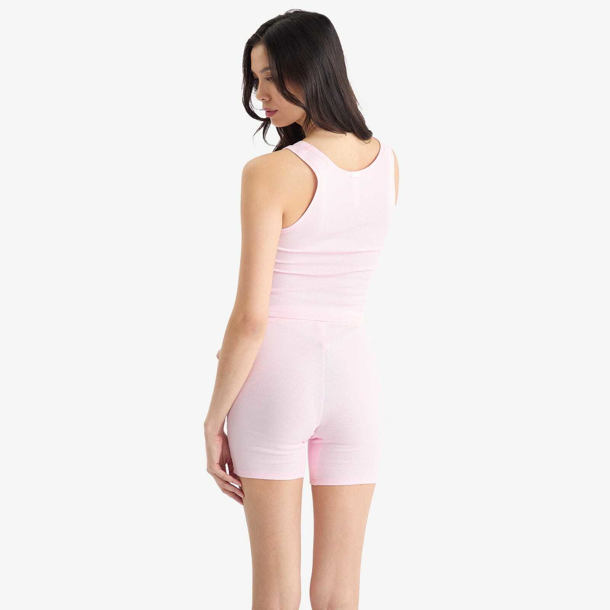 SKIMS Women's Cotton Rib Tank in Cherry Blossom