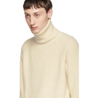 Christian Dada White Rib Knit Sweater