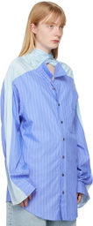 Y/Project Blue Insert Scarf Shirt