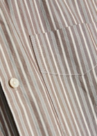 Forét Striped Cotton Shirt Brown