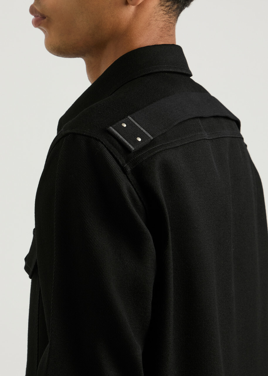 Rick Owens Wool Overshirt Black