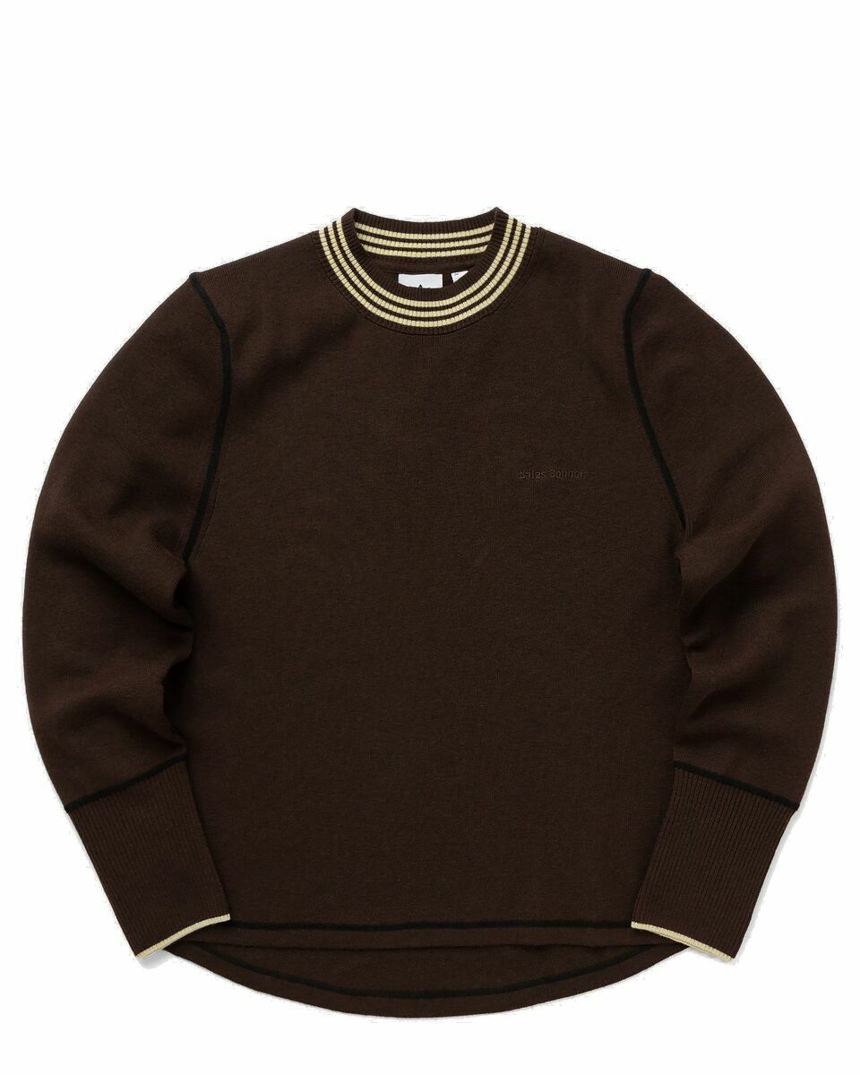 Photo: Adidas X Wales Bonner Knit Top Brown - Mens - Pullovers
